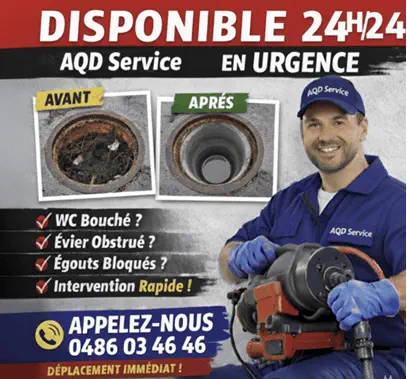 Débouchage égouts en urgence