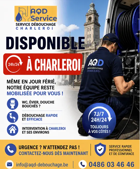 Débouchage Charleroi canalisations