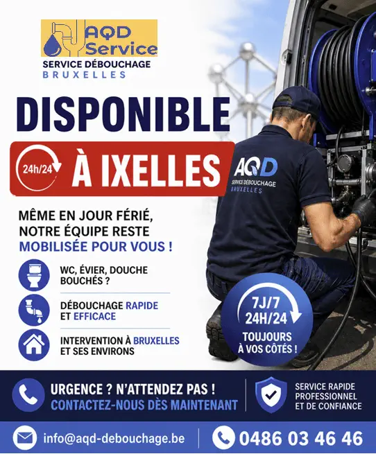 Débouchage canalisation Ixelles