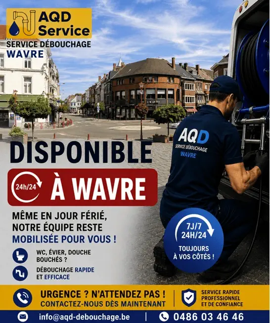 Débouchage Wavre rapide