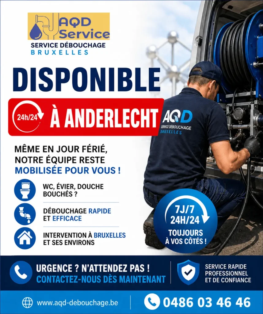 Débouchage canalisation Anderlecht